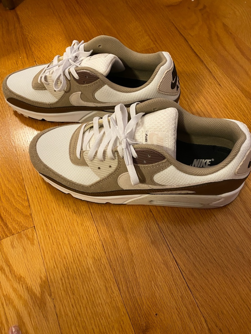 Nike Air Max 90 Summit Men's Sneakers - summit white/Khaki/light Orwood Brown - Picture 2 of 9